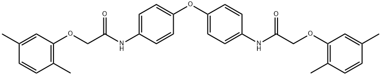 N,N'-[oxybis(4,1-phenylene)]bis[2-(2,5-dimethylphenoxy)acetamide] Struktur