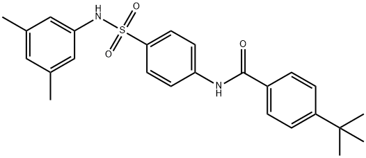 4-tert-butyl-N-(4-{[(3,5-dimethylphenyl)amino]sulfonyl}phenyl)benzamide Struktur