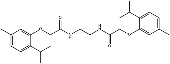 N,N'-1,2-ethanediylbis[2-(2-isopropyl-5-methylphenoxy)acetamide] Struktur