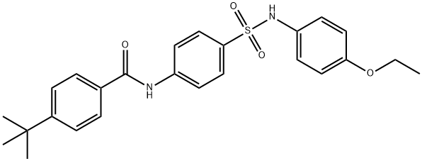 4-tert-butyl-N-(4-{[(4-ethoxyphenyl)amino]sulfonyl}phenyl)benzamide Struktur