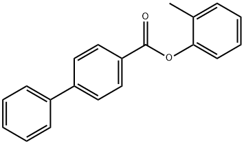 2-methylphenyl 4-biphenylcarboxylate Struktur