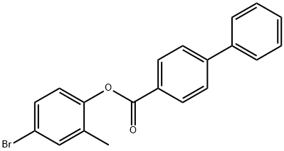 4-bromo-2-methylphenyl 4-biphenylcarboxylate Struktur