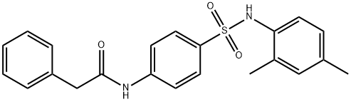 N-(4-{[(2,4-dimethylphenyl)amino]sulfonyl}phenyl)-2-phenylacetamide Struktur