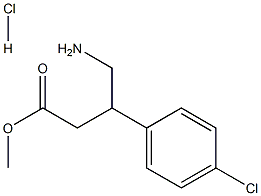 methyl 4-amino-3-(4-chlorophenyl)butanoate hydrochloride Struktur