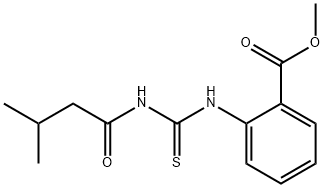 methyl 2-({[(3-methylbutanoyl)amino]carbonothioyl}amino)benzoate Struktur