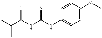 N-[(4-methoxyphenyl)carbamothioyl]-2-methylpropanamide Struktur