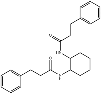 N,N'-1,2-cyclohexanediylbis(3-phenylpropanamide) Struktur