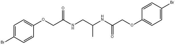 N,N'-1,2-propanediylbis[2-(4-bromophenoxy)acetamide] Struktur