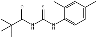 N-{[(2,4-dimethylphenyl)amino]carbonothioyl}-2,2-dimethylpropanamide Struktur