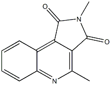 2,4-Dimethyl-pyrrolo[3,4-c]quinoline-1,3-dione Struktur