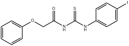 N-{[(4-iodophenyl)amino]carbonothioyl}-2-phenoxyacetamide Struktur