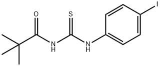 N-{[(4-iodophenyl)amino]carbonothioyl}-2,2-dimethylpropanamide Struktur