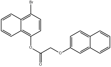 4-bromo-1-naphthyl (2-naphthyloxy)acetate Struktur