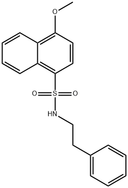 4-methoxy-N-phenethylnaphthalene-1-sulfonamide Struktur