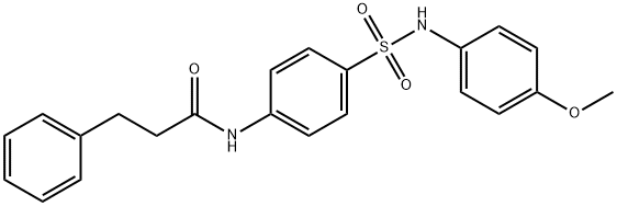 N-(4-{[(4-methoxyphenyl)amino]sulfonyl}phenyl)-3-phenylpropanamide Struktur