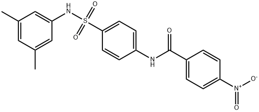 N-(4-{[(3,5-dimethylphenyl)amino]sulfonyl}phenyl)-4-nitrobenzamide Struktur