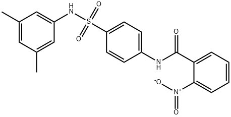 N-(4-{[(3,5-dimethylphenyl)amino]sulfonyl}phenyl)-2-nitrobenzamide Struktur