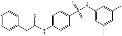 N-(4-{[(3,5-dimethylphenyl)amino]sulfonyl}phenyl)-2-phenylacetamide Struktur