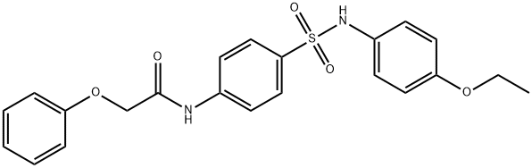 N-(4-{[(4-ethoxyphenyl)amino]sulfonyl}phenyl)-2-phenoxyacetamide Struktur