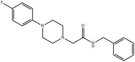 N-benzyl-2-[4-(4-fluorophenyl)piperazin-1-yl]acetamide Struktur