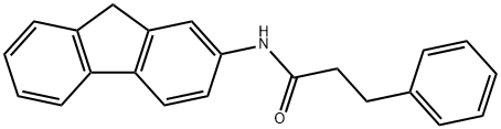 N-(9H-fluoren-2-yl)-3-phenylpropanamide Struktur