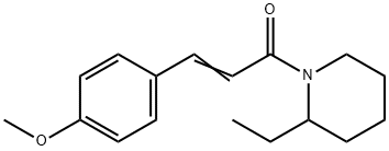 (E)-1-(2-ethylpiperidin-1-yl)-3-(4-methoxyphenyl)prop-2-en-1-one Struktur