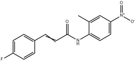 3-(4-fluorophenyl)-N-(2-methyl-4-nitrophenyl)acrylamide Struktur