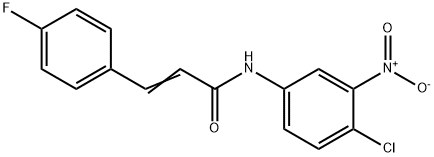 N-(4-chloro-3-nitrophenyl)-3-(4-fluorophenyl)acrylamide Struktur