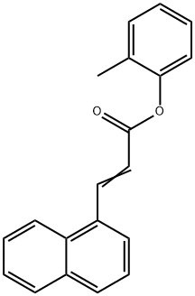 2-methylphenyl 3-(1-naphthyl)acrylate Struktur