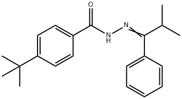 4-tert-butyl-N-[(E)-(2-methyl-1-phenylpropylidene)amino]benzamide Struktur