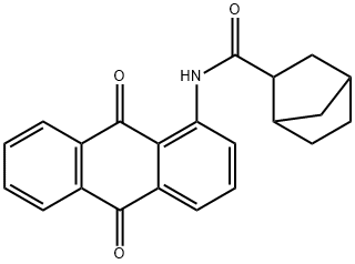 N-(9,10-dioxoanthracen-1-yl)bicyclo[2.2.1]heptane-3-carboxamide Struktur