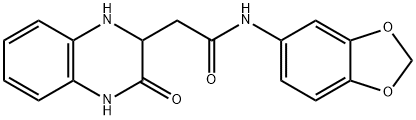 N-(benzo[d][1,3]dioxol-5-yl)-2-(3-oxo-1,2,3,4-tetrahydroquinoxalin-2-yl)acetamide Struktur