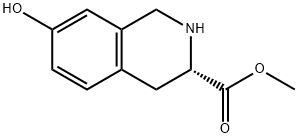 L-7-hydroxy-1,2,3,4-tetrahydro-3-Isoquinolinecarboxylic acid,, methyl ester, (3S)- Struktur