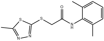 N-(2,6-dimethylphenyl)-2-[(5-methyl-1,3,4-thiadiazol-2-yl)sulfanyl]acetamide Struktur