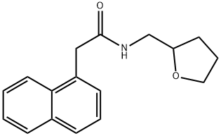 2-naphthalen-1-yl-N-(oxolan-2-ylmethyl)acetamide Struktur