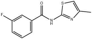 3-fluoro-N-(4-methyl-1,3-thiazol-2-yl)benzamide Struktur