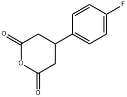 4-(4-fluorophenyl)tetrahydropyran-2,6-dione Struktur