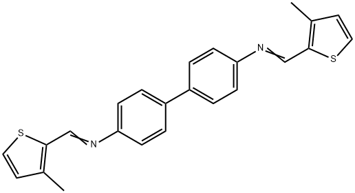 N,N'-bis[(3-methyl-2-thienyl)methylene]-4,4'-biphenyldiamine Struktur