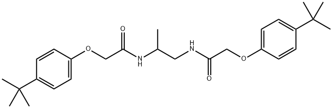 N,N'-1,2-propanediylbis[2-(4-tert-butylphenoxy)acetamide] Struktur