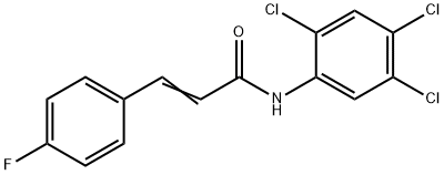 3-(4-fluorophenyl)-N-(2,4,5-trichlorophenyl)acrylamide Struktur