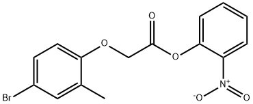 2-nitrophenyl (4-bromo-2-methylphenoxy)acetate Struktur