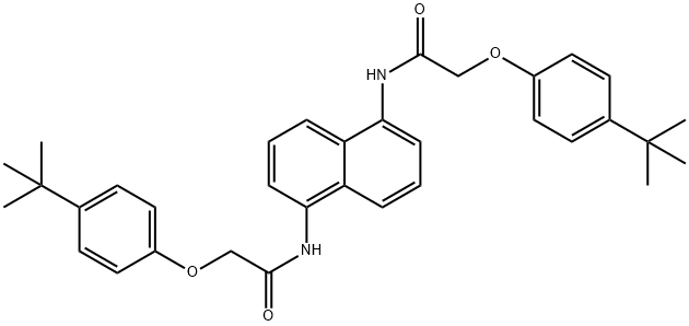 N,N'-1,5-naphthalenediylbis[2-(4-tert-butylphenoxy)acetamide] Struktur