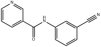 N-(3-cyanophenyl)pyridine-3-carboxamide Struktur