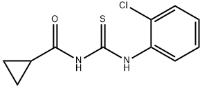 N-{[(2-chlorophenyl)amino]carbonothioyl}cyclopropanecarboxamide Struktur