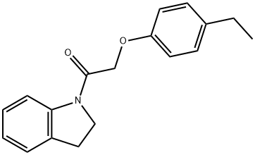 1-[(4-ethylphenoxy)acetyl]indoline Struktur