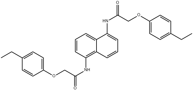 N,N'-1,5-naphthalenediylbis[2-(4-ethylphenoxy)acetamide] Struktur