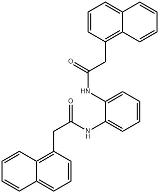 N,N'-1,2-phenylenebis[2-(1-naphthyl)acetamide] Struktur