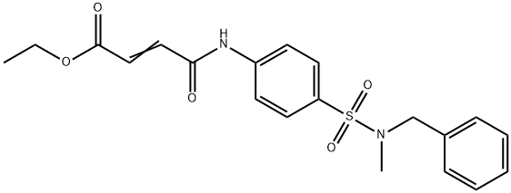 ethyl 4-[(4-{[benzyl(methyl)amino]sulfonyl}phenyl)amino]-4-oxo-2-butenoate Struktur