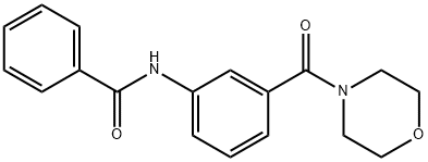 N-[3-(morpholine-4-carbonyl)phenyl]benzamide Struktur