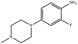 2-FLUORO-4-(4-METHYL-1-PIPERAZINYL)-BENZENAMINE Struktur